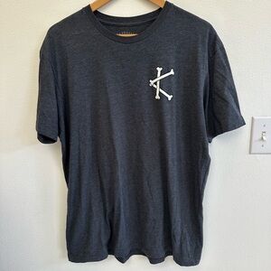 Caffeine and Kilos Reaper Charcoal Graphic Crewneck T-Shirt - Men